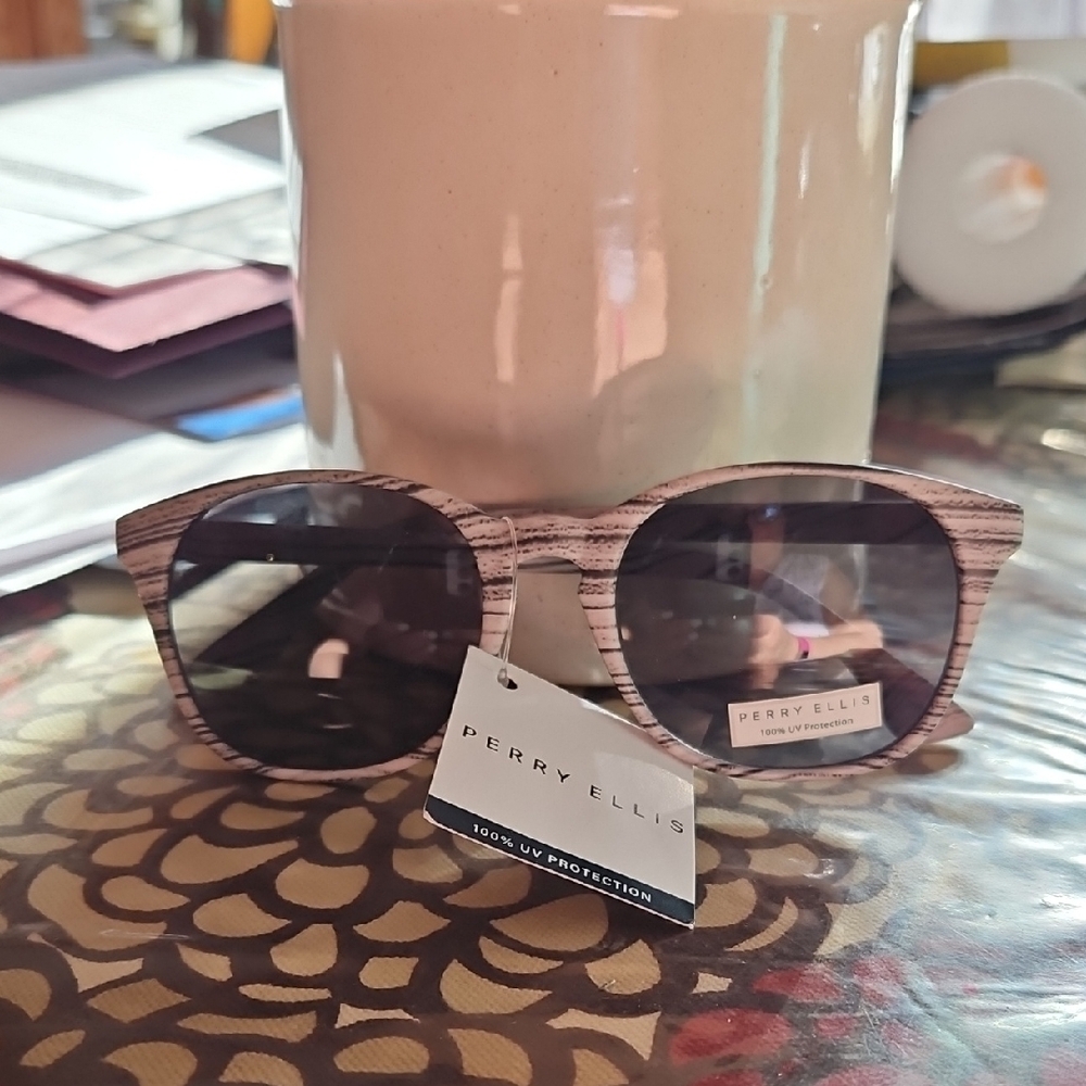 NWT Perry Ellis Sunglasses with Black Lenses